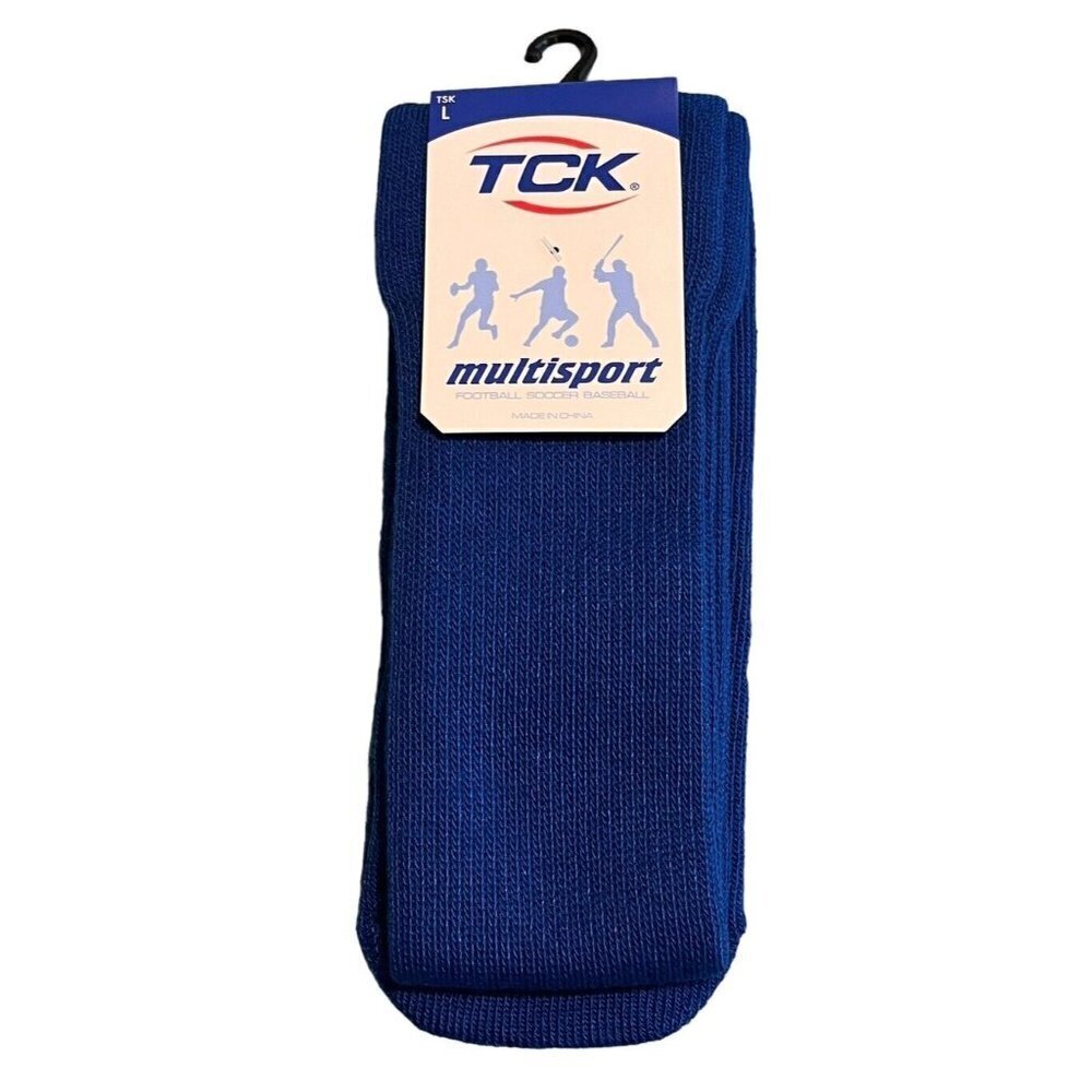 TCK Multisport Socks Adult Large Knee High Royal Blue Athletic Sports Unisex